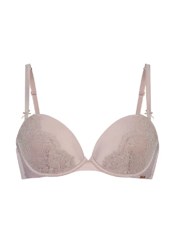 Пудровый балконет бюстгальтер Hunkemoller с косточками полиэстер