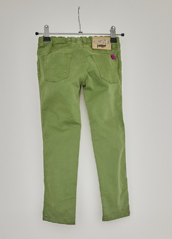 Зеленые демисезонные со средней талией джинсы Nolita