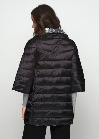 Чорна демісезонна куртка двусторонняя W Collection
