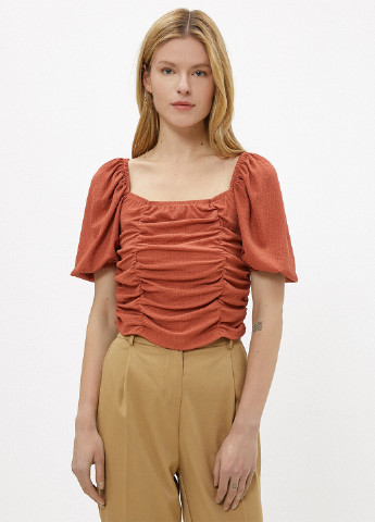 Світло-коричнева літня блуза KOTON