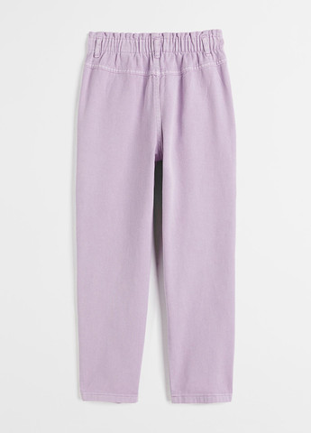Светло-фиолетовые демисезонные прямые джинсы H&M