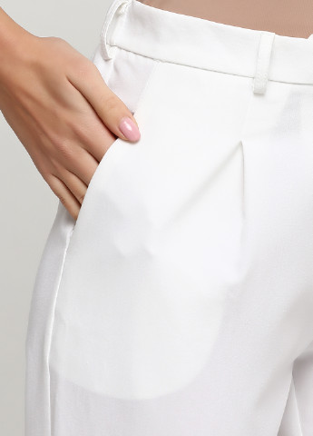 Белые кэжуал демисезонные прямые брюки Kristina Mamedova