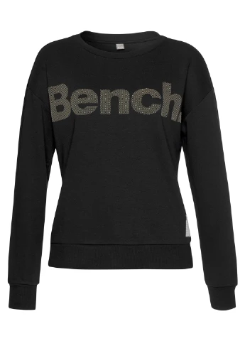 Чорний світшот Bench однотонний (250616608)