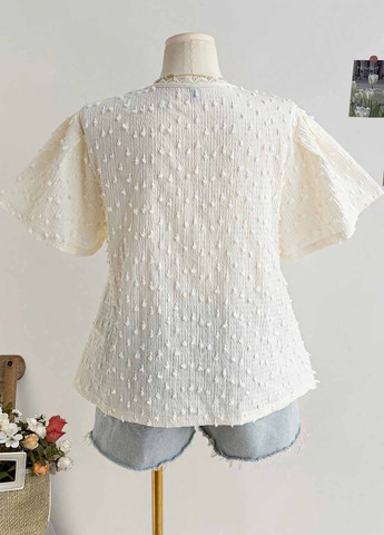 Молочная блуза SHEIN