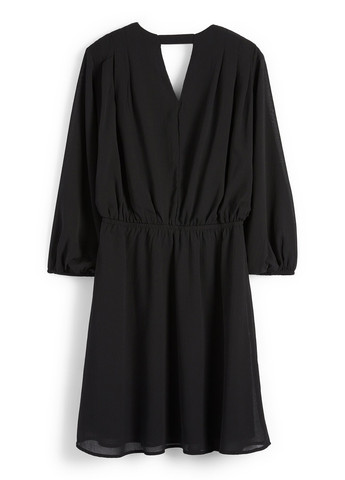 Черное кэжуал платье а-силуэт C&A однотонное