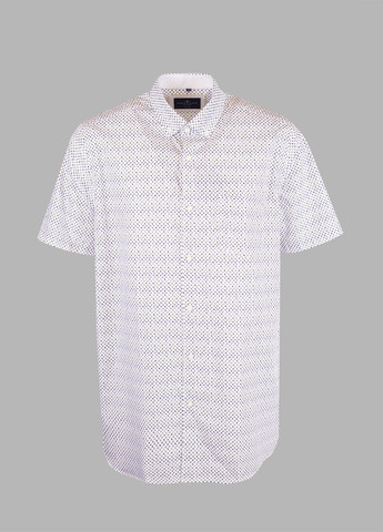 Белая кэжуал рубашка с геометрическим узором Centerline