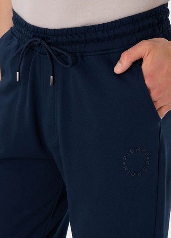 Темно-синие спортивные демисезонные зауженные брюки Pierre Cardin