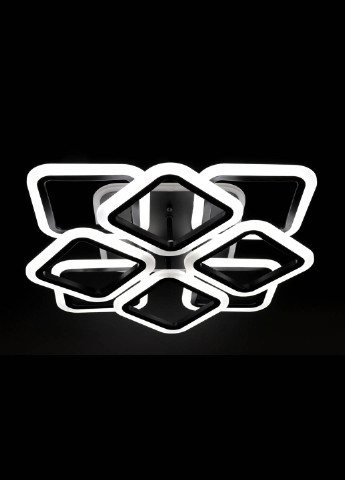 Люстра стельова LED з пультом A2400 / 4 + 4S-RGB-bk Чорний 11х50х50 см. Handmade (234538272)