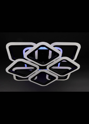 Люстра стельова LED з пультом A2400 / 4 + 4S-RGB-bk Чорний 11х50х50 см. Handmade (234538272)