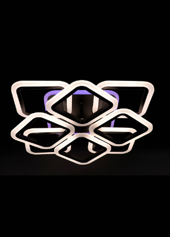 Люстра стельова LED з пультом A2400 / 4 + 4S-RGB-bk Чорний 11х50х50 см. Handmade (234538272)