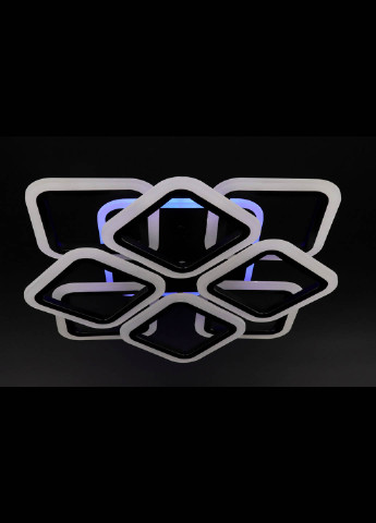 Люстра стельова LED з пультом A2400 / 4 + 4S-RGB-bk Чорний 11х50х50 см. Handmade (234538272)