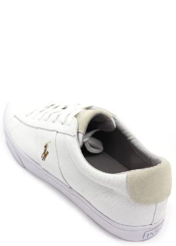 Білі чоловічі кеди ralph lauren sayer-ne Polo