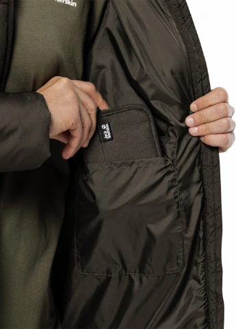Темно-коричнева зимня куртка Jack Wolfskin