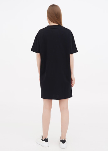Черное кэжуал платье платье-футболка Kenzo с логотипом