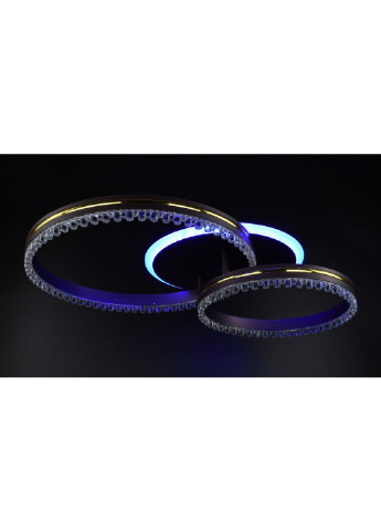 Люстра потолочная LED с пультом A55061/2B-RGB-cf+gd Коричневый 12х40х61 см. Sunnysky (253628090)