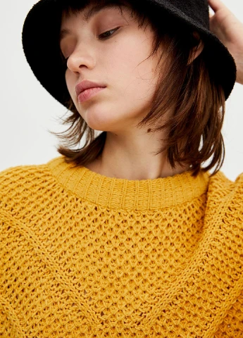 Гірчичний демісезонний джемпер джемпер Pull & Bear