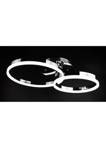 Люстра стельова LED з пультом A8008/2-ch Хром 10х40х62 див. Sunnysky (253628341)