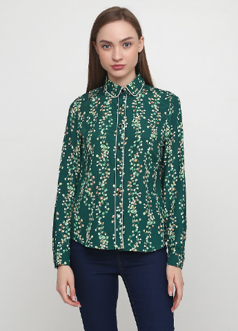 Зеленая кэжуал рубашка с цветами Bachelorette