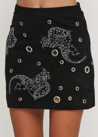 Черная кэжуал с абстрактным узором юбка Dodo Bar Or