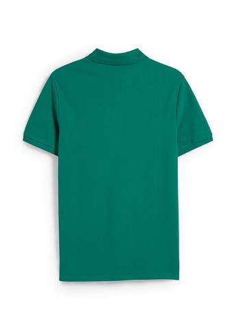 Зеленая футболка-поло для мужчин C&A однотонная