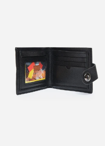 Кошелек мужской черный из экокожи розмер 11 х 9 х 2см Let's Shop (256548139)