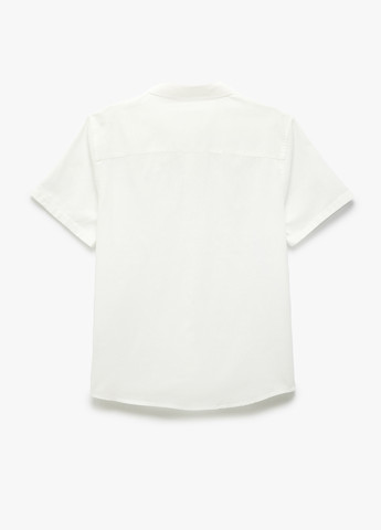 Белая кэжуал рубашка однотонная KOTON