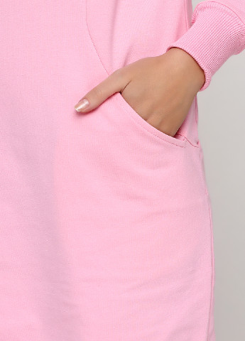 Розовое кэжуал платье Senti однотонное