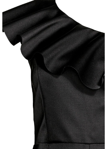 Комбинезон H&M комбинезон-шорты чёрный кэжуал