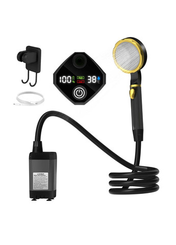 Душ портативний на 6000 mAh, 7,6х12 см LIXADA (306373331)