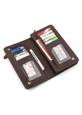 Чоловічий шкіряний гаманець 10х20х3,5 см st leather (252129537)