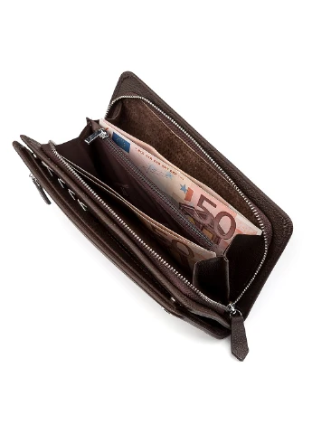 Чоловічий шкіряний гаманець 10х20х3,5 см st leather (252129537)