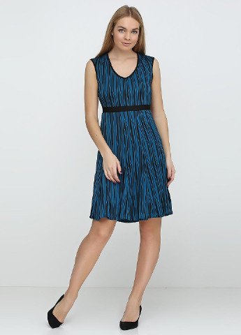Синя кежуал плаття, сукня футляр Mark з абстрактним візерунком