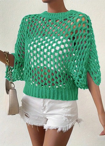 Зеленый демисезонный джемпер джемпер SHEIN