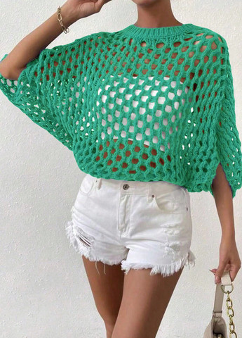 Зеленый демисезонный джемпер джемпер SHEIN