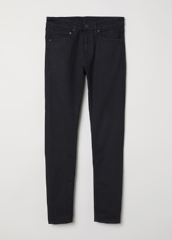 Черные демисезонные скинни джинсы H&M