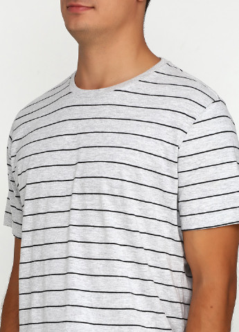 Светло-серая летняя футболка H&M