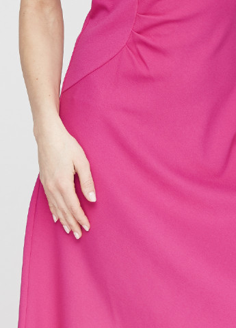 Малиновое кэжуал платье Giorgio Armani однотонное