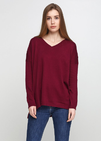 Бордовый демисезонный пуловер пуловер Forever 21