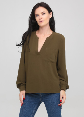 Оливковая (хаки) демисезонная блуза Minimum