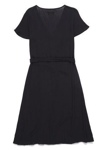 Чорна кежуал сукня кльош Twintip однотонна