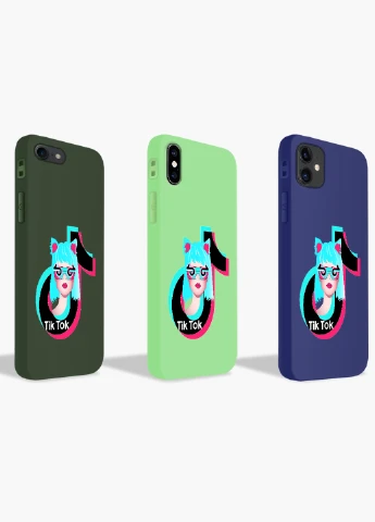 Чехол силиконовый Apple Iphone 8 plus ТикТок (TikTok) (6154-1648) MobiPrint (219491779)