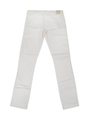 Белые кэжуал демисезонные со средней талией брюки Elsy