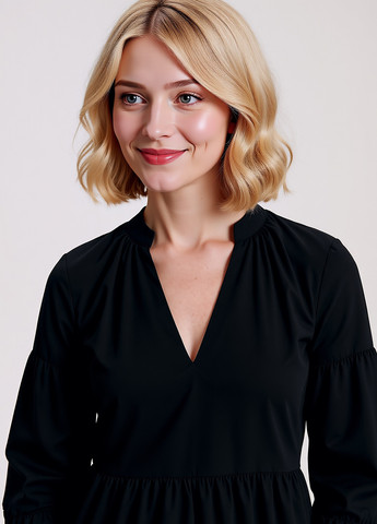 Чорна кежуал сукня Reserved однотонна