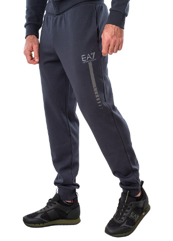 Синие демисезонные брюки ARMANI EA7