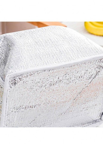 Ланч бег - термосумка для їжі з собою на замку Пляшка молока, сіра No Brand 402515 (252643995)