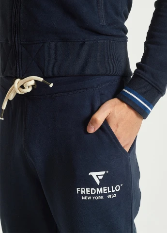 Синие спортивные демисезонные брюки Fred Mello
