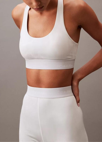 Белые демисезонные леггинсы Calvin Klein