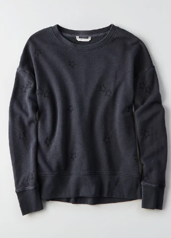 Темно-серый свитшот American Eagle однотонный (37932171)