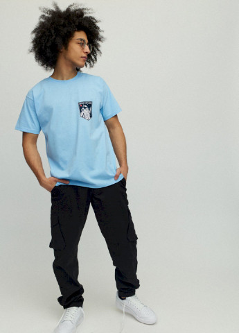 Голубая футболка мужская YAPPI