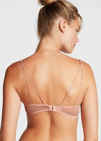 Бежевый бюстгальтер Victoria's Secret с косточками полиамид